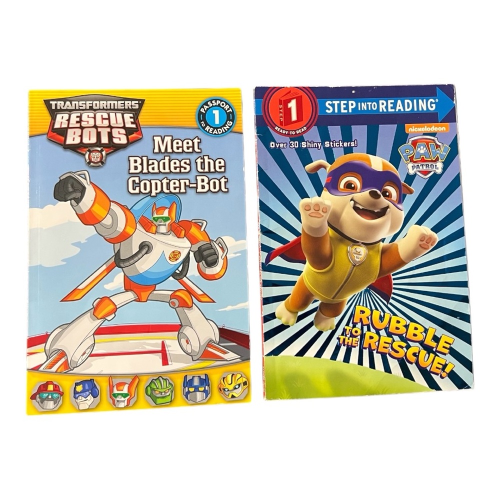 Children’s paw patrol & transformers book bundle